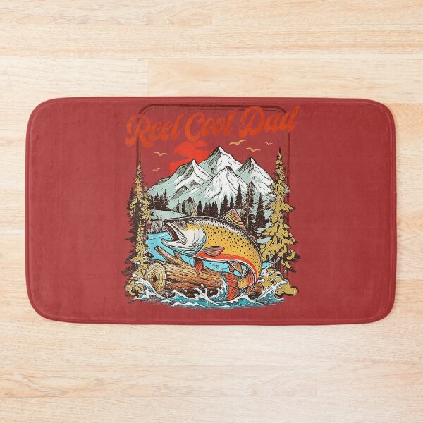 Item preview, Reel Cool Dad Trout Fishing Vintage Outdoor Art Father's Day designed and sold by melodycook.