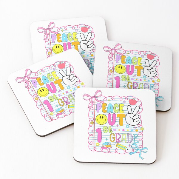 Item preview, Peace Out 1st Grade Kid Girl Last Day of School Bow Coquette T-Shirt designed and sold by KTY-NUSS.