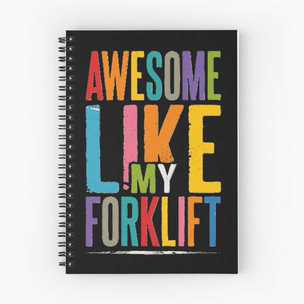 Item preview, Awesome Like My Forklift Retro Color Typography designed and sold by RetroNibylander.