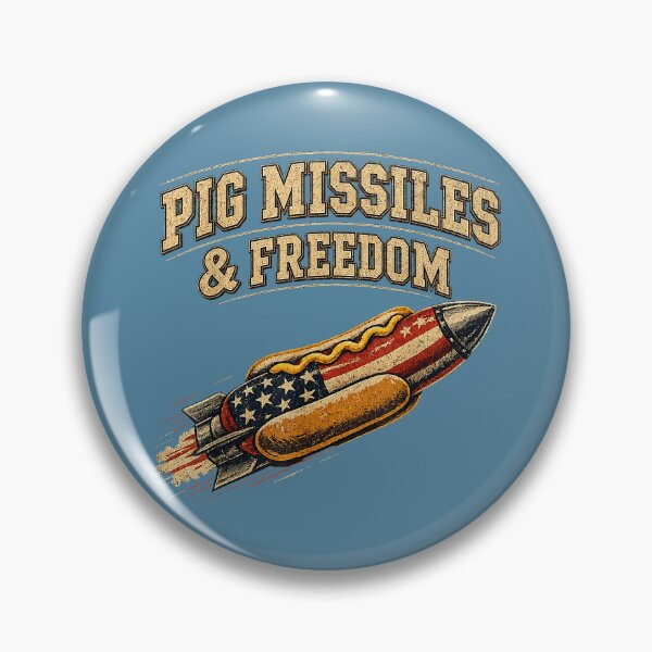 Item preview, Pig Missiles and Freedom 4th of July Hotdog designed and sold by miuukiuu.