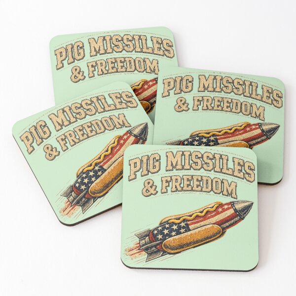 Item preview, Pig Missiles and Freedom 4th of July Hotdog designed and sold by miuukiuu.