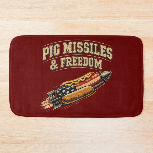 Item preview, Pig Missiles and Freedom 4th of July Hotdog designed and sold by miuukiuu.