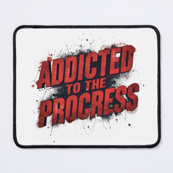 Item preview, Addicted to the Process | Success Mindset Motivation Typography Design designed and sold by Vvmd.