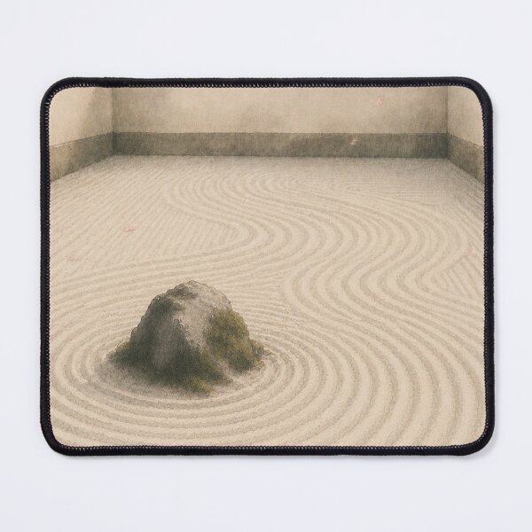 Item preview, Raked Sand Serenity | Japandi Zen Garden Art designed and sold by SereniBloom.