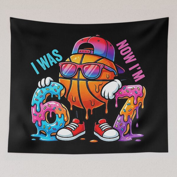 Item preview, Funny Basketball Drip Birthday From Six to Seven designed and sold by allistermariam.