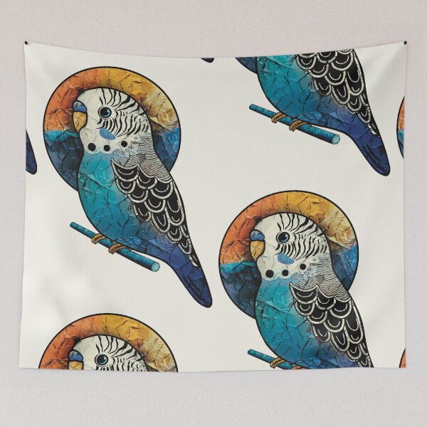 Item preview, Wild Blue Budgerigar designed and sold by Karin Taylor.