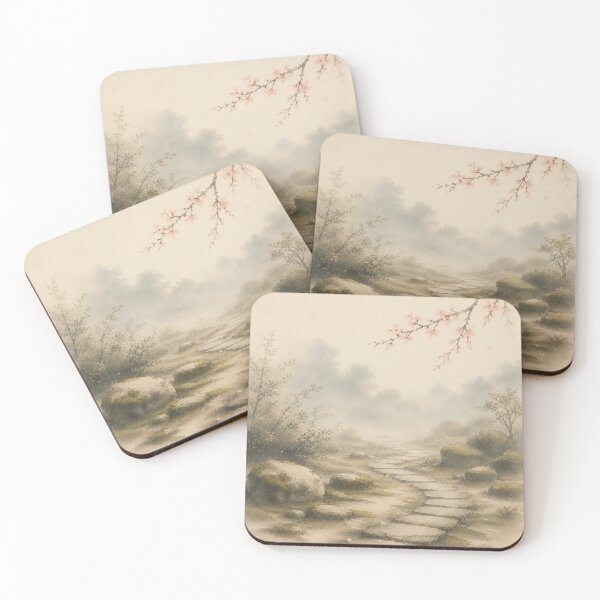 Item preview, Stone Garden Pathway Wall Art Print designed and sold by SereniBloom.