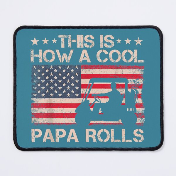 Item preview, This is How A Cool Papa Rolls Vintage Golf Dad American Flag designed and sold by JulianBrant.