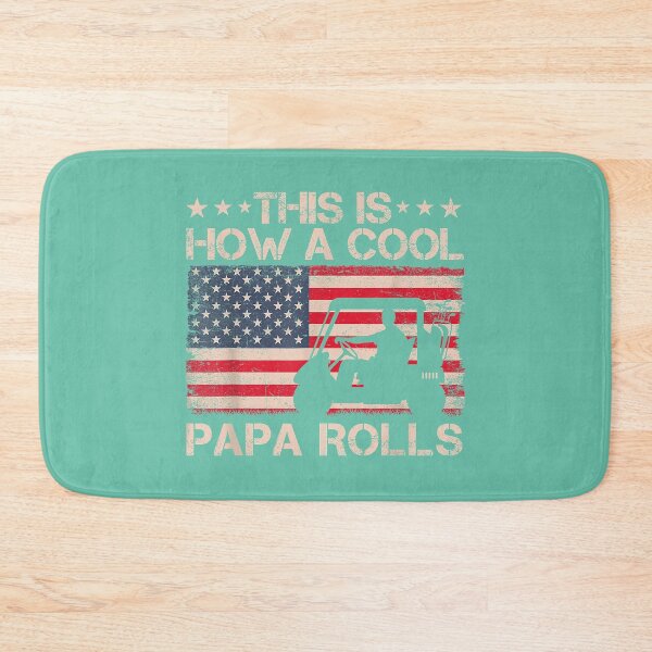 Item preview, This is How A Cool Papa Rolls Vintage Golf Dad American Flag designed and sold by JulianBrant.