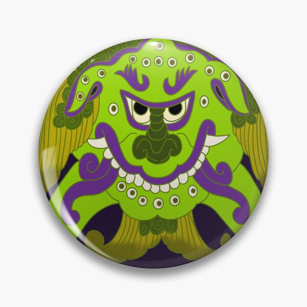Item preview, Korean Goblin Halloween Monster Traditional Dancheong Art designed and sold by DaHaeStudio.