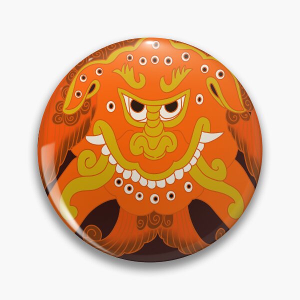 Item preview,  Korean Goblin Halloween Monster Traditional Dancheong Art designed and sold by DaHaeStudio.