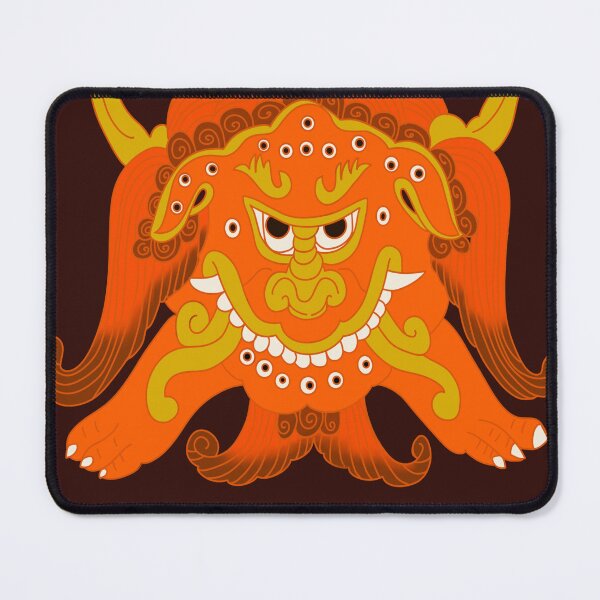 Item preview,  Korean Goblin Halloween Monster Traditional Dancheong Art designed and sold by DaHaeStudio.
