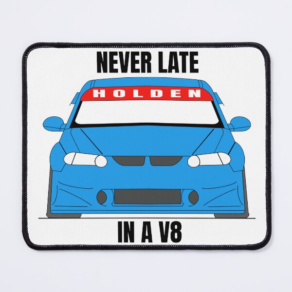 Item preview, Holden V8 Race Car - Never late in a V8 Blue designed and sold by Naked Drop.