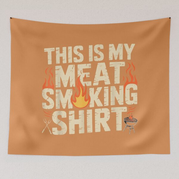 Item preview, This is My Meat Smoking Shirt Funny Grilling Pitmaster BBQ designed and sold by JulianBrant.