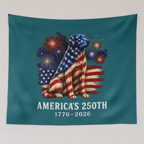 Item preview, Patriotic Labrador Dog 250th Anniversary America 1776-2026 designed and sold by meilcannb.