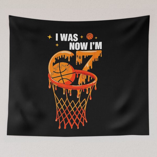 Item preview, Basketball 7th Birthday Design From Six to Seven Hoop Fun designed and sold by allistermariam.