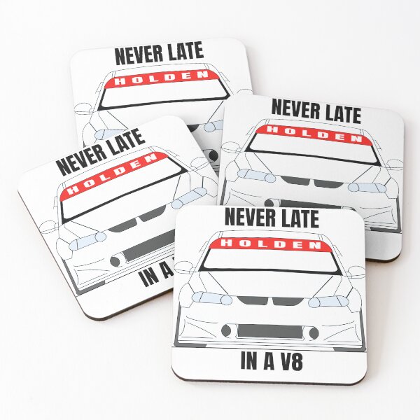 Item preview, Holden V8 Race Car - Never late in a V8 White designed and sold by Naked Drop.