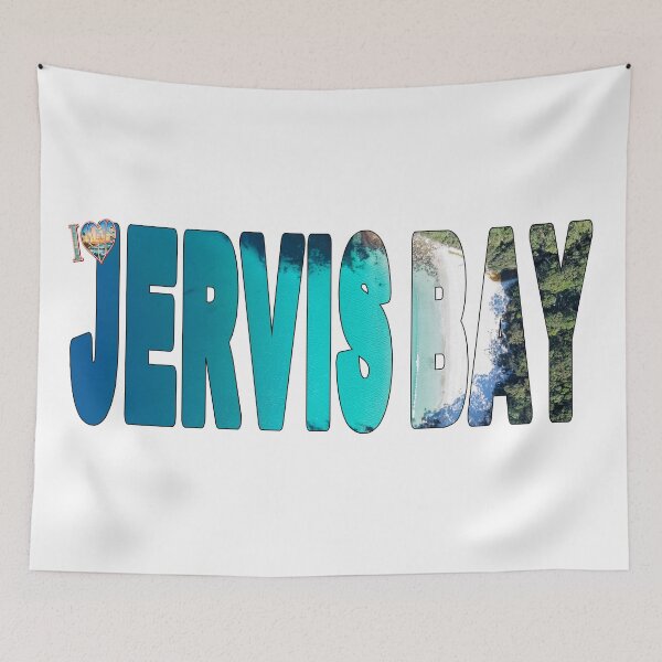 Item preview, I LOVE JERVIS BAY - NSW Greenfield Beach Looking Down on Paradise designed and sold by Adam Gormley.