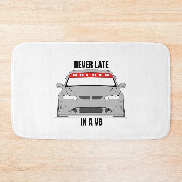 Item preview, Holden V8 Race Car - Never late in a V8 Grey or Silver designed and sold by Naked Drop.