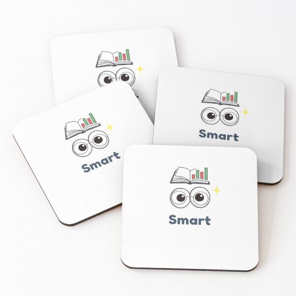 Item preview, Smart Funny Googly Eyes Book and Stock Chart Cartoon designed and sold by ClumsyStudio.
