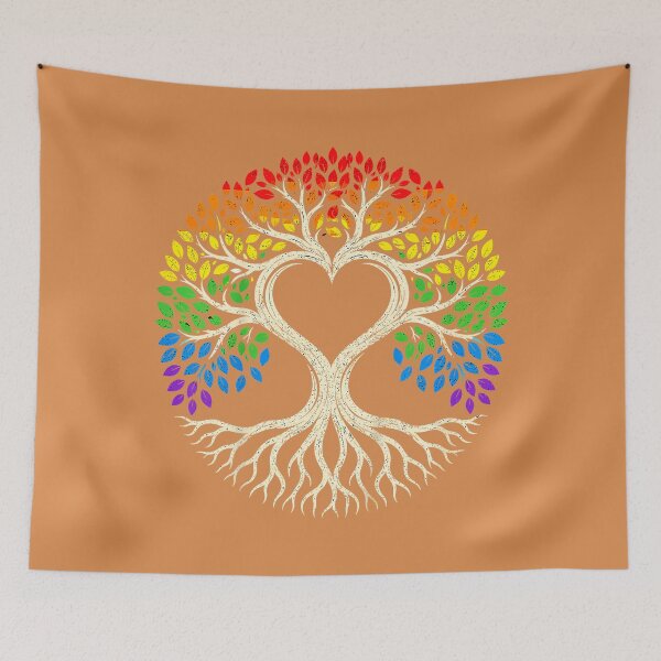 Item preview, Tree Life Rainbow LGBT Flag Ally Gay Pride designed and sold by JulianBrant.