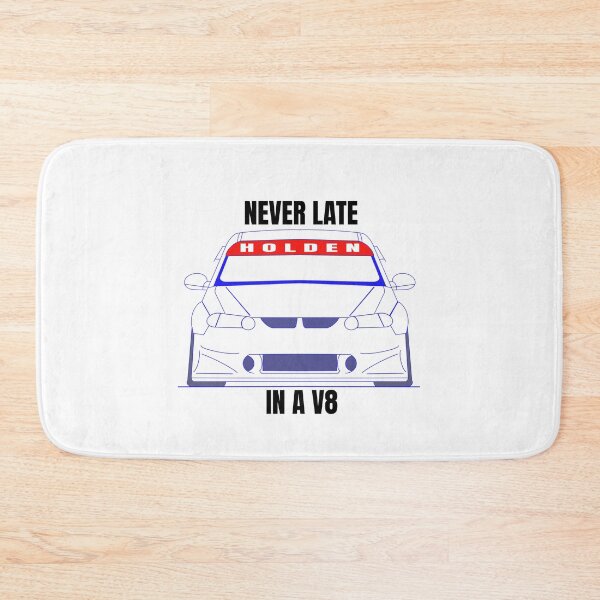 Item preview, Holden V8 Race Car - Never late in a V8 - Blue Sketch designed and sold by Naked Drop.