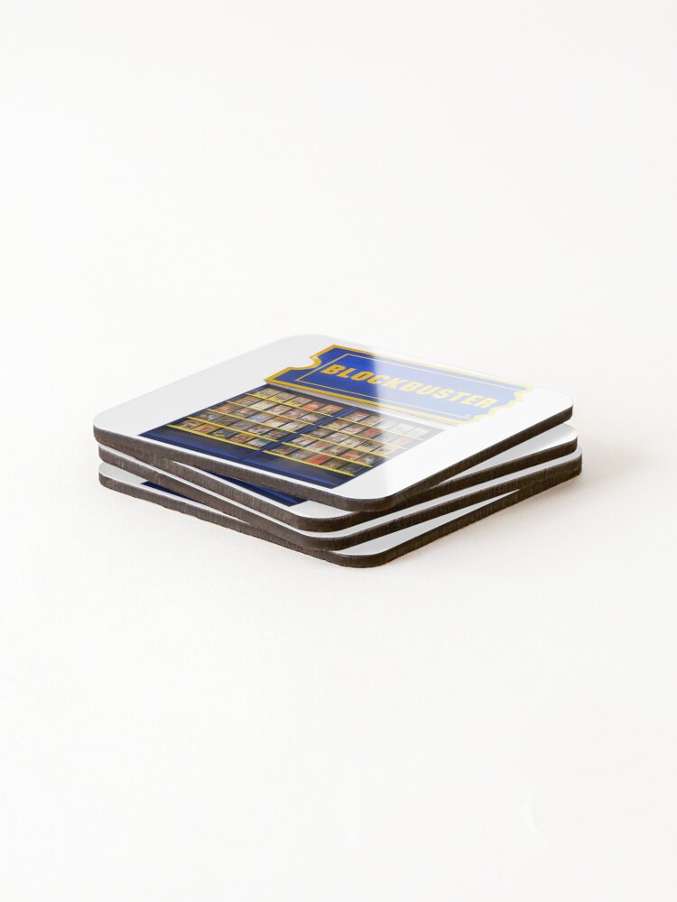Thumbnail 4 of 5, Coasters (Set of 4), Blockbuster Rack designed and sold by LockedUp.