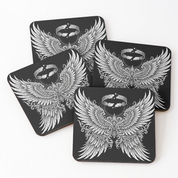 Item preview, Broken Halo Angel Wings designed and sold by Stickersdevelop.
