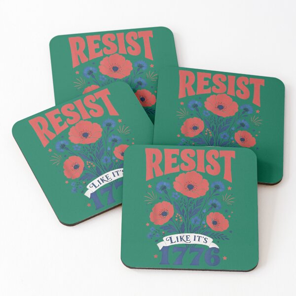 Item preview, Resist Like It's 1776 Vintage Floral 4th of July designed and sold by AliesKaruta.