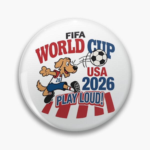 Item preview, FIFA World Cup 2026 USA Play Loud Soccer Dog designed and sold by Dimeure-ART.