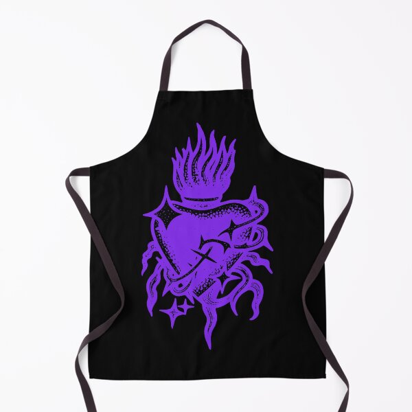 Item preview, Textured Electric Purple Sacred Heart Dark Art designed and sold by Ideniquo.