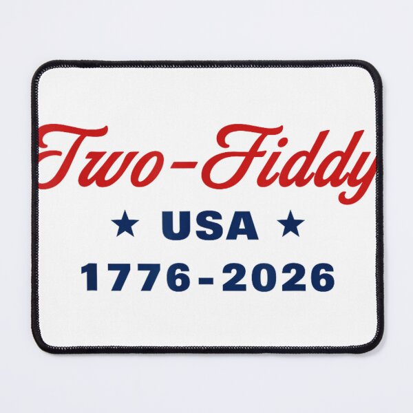 Item preview, Two Fiddy USA Patriotic Cursive Typography Celebrating Two Hundred Fifty Years designed and sold by PhocoNibict.