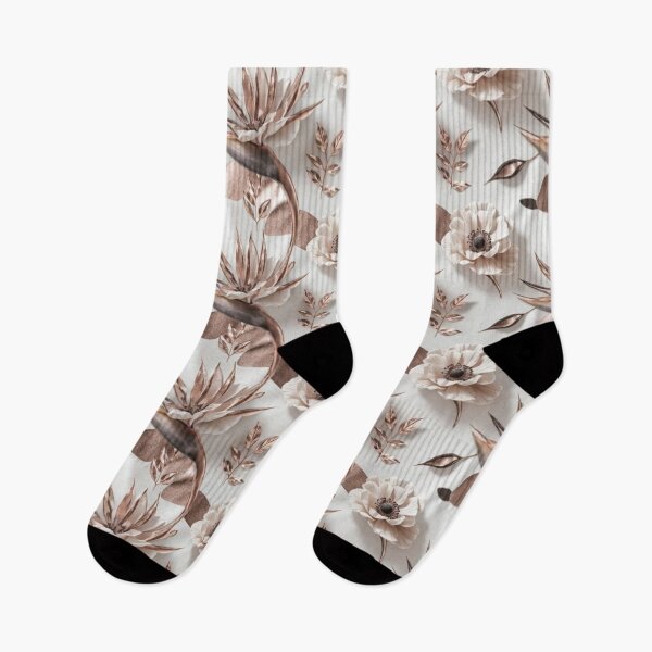 Item preview, Beige Botanical Leaf Seamless Pattern designed and sold by IntelliMindDesigns.