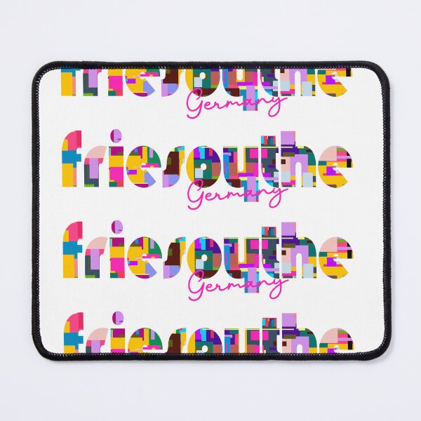 Item preview, Friesoythe, Germany, Vibrant Abstract City Typography Art designed and sold by Wanderful-roads.