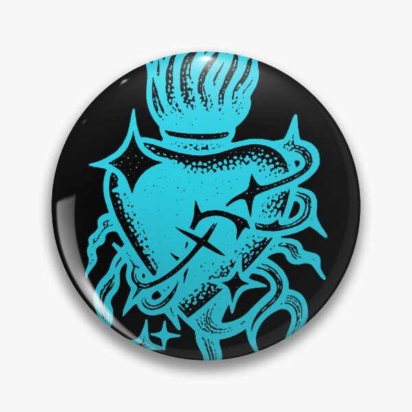 Item preview, Textured Cyan Blue Sacred Heart Cyber Art designed and sold by Ideniquo.
