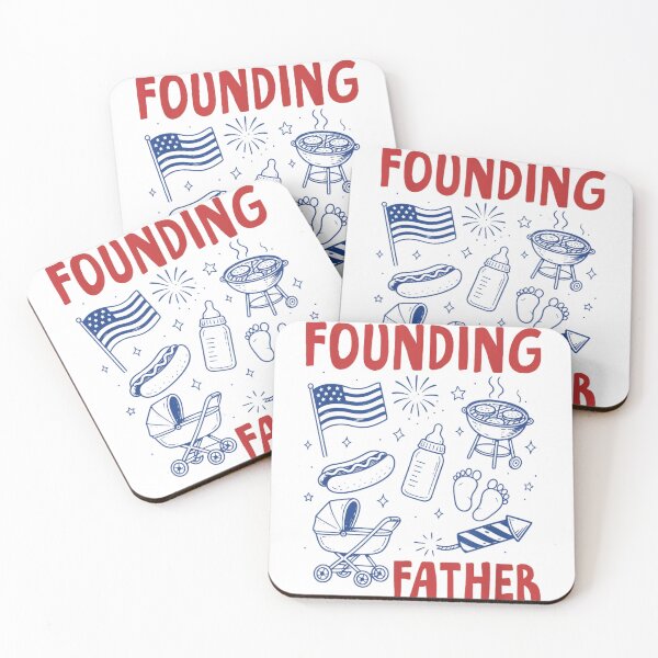 Item preview, Funny Founding Father New Dad Fourth Of July Theme Graphic Design designed and sold by PhocoNibict.