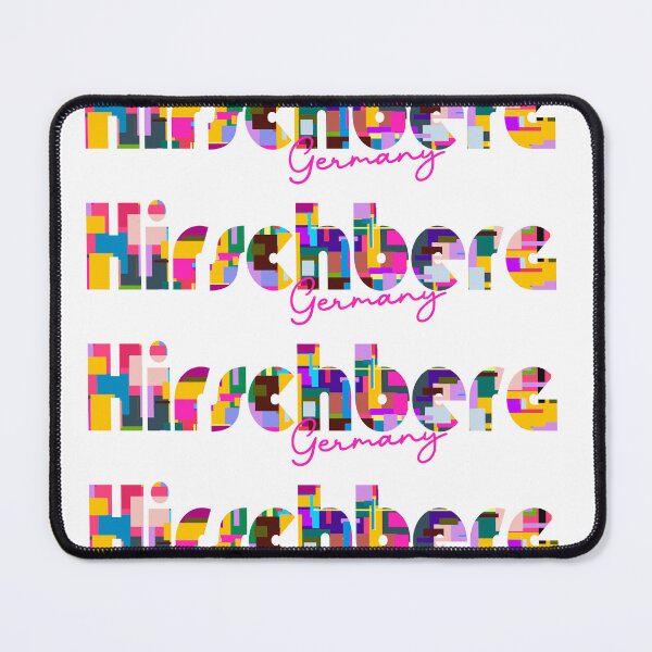 Item preview, Hirschberg, Germany, Vibrant Abstract City Typography Art designed and sold by Wanderful-roads.