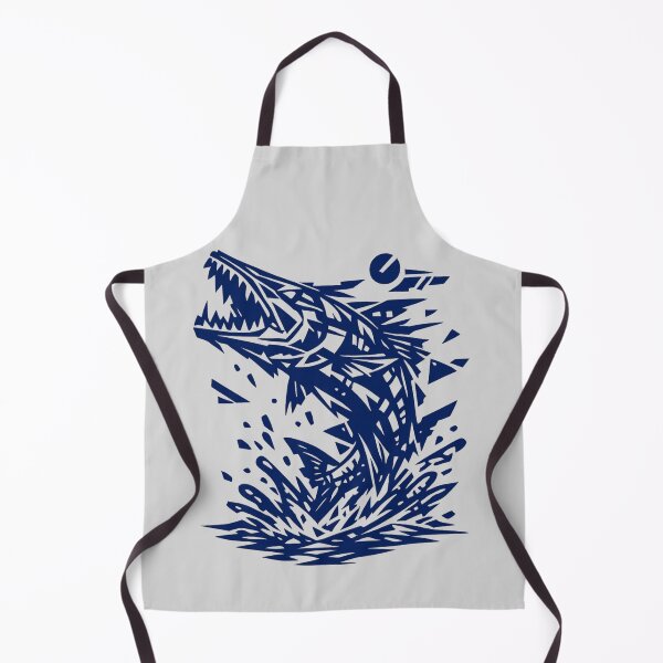 Item preview, Geometric Barracuda Tribal Ocean Predator - Streetwear Fish Art designed and sold by JonelCrafts.