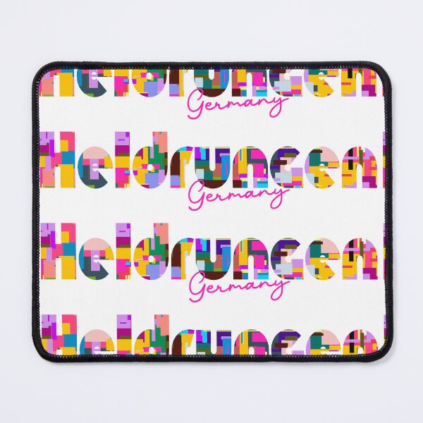 Item preview, Heldrungen, Germany, Vibrant Abstract City Typography Art designed and sold by Wanderful-roads.