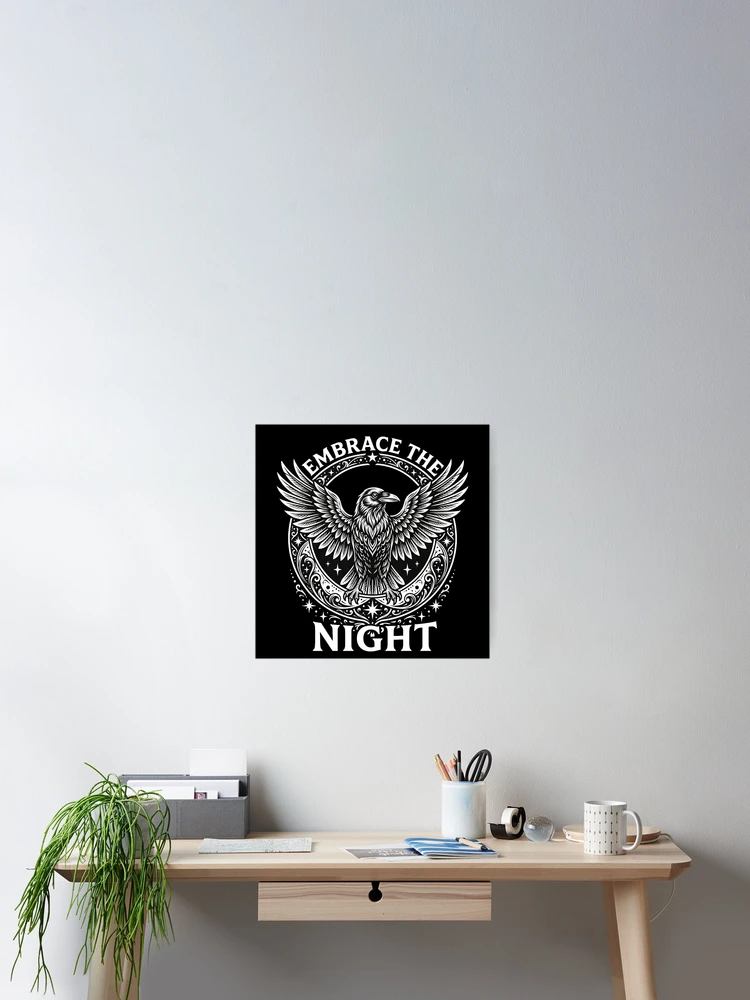 Thumbnail 2 of 3, Poster, Midnight Raven designed and sold by Stickersdevelop.