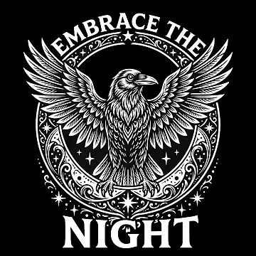 Artwork thumbnail, Midnight Raven by Stickersdevelop