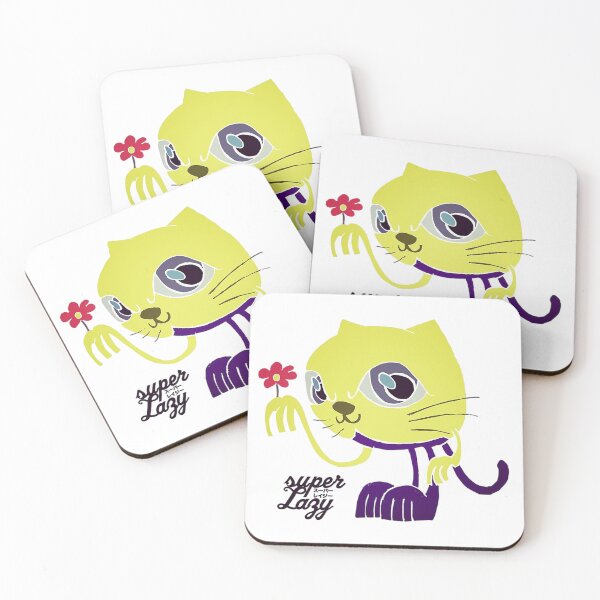 Item preview, Super Lazy Yellow Cat designed and sold by fritz-wove.