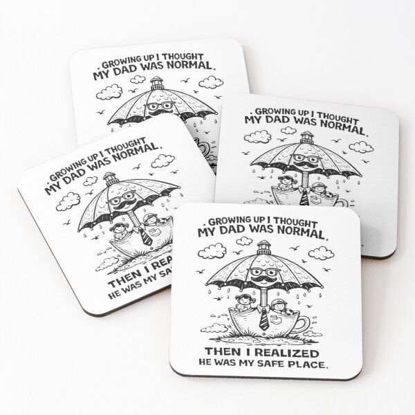 Item preview, Dad Was My Safe Place – Heartwarming Father Quote Design designed and sold by DoodleManArt.