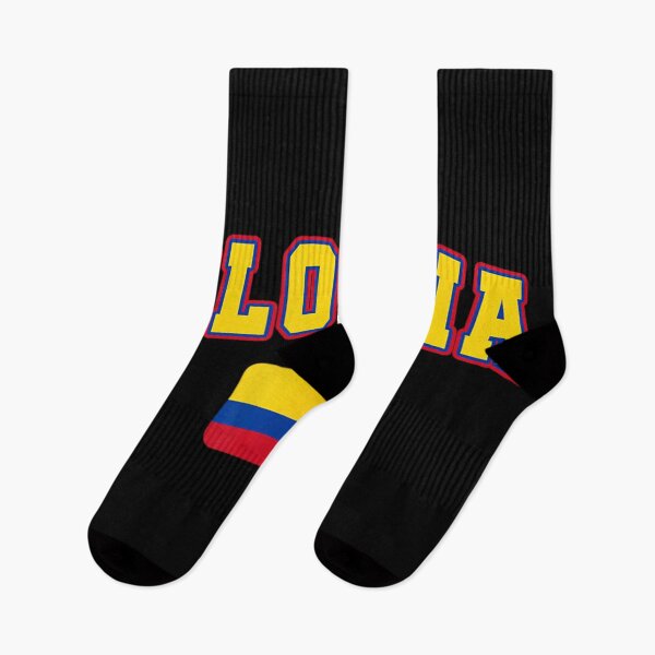 Item preview, Retro Colombia Flag Football Jersey Text Varsity Arch Lettering Yellow Graphic designed and sold by ObukiLantara.