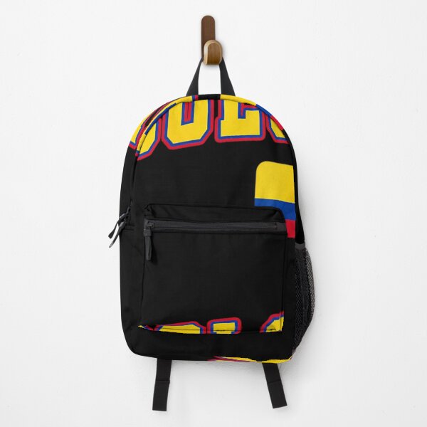 Item preview, Retro Colombia Flag Football Jersey Text Varsity Arch Lettering Yellow Graphic designed and sold by ObukiLantara.