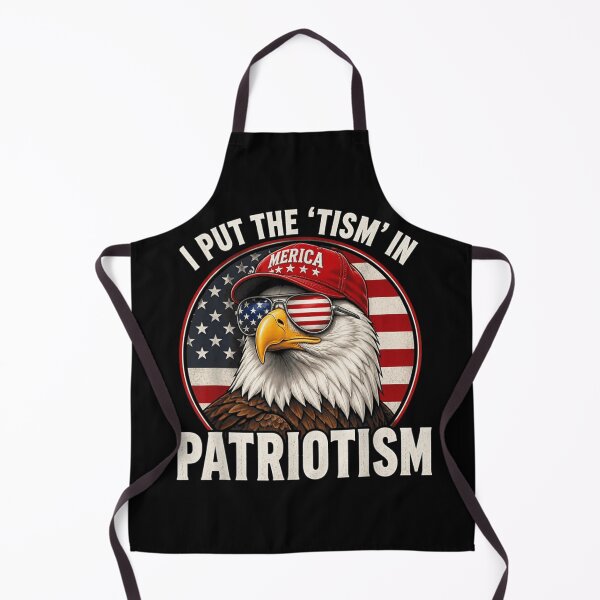 Item preview, Funny Patriotic Bald Eagle Merica Flag Hat Put The Tism In Patriotism designed and sold by ObukiLantara.