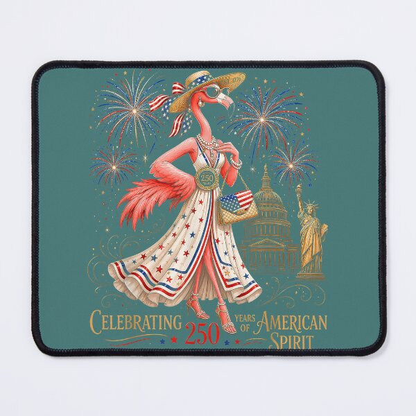 Item preview, Patriotic Flamingo 250 Years Celebrating American Spirit designed and sold by meilcannb.