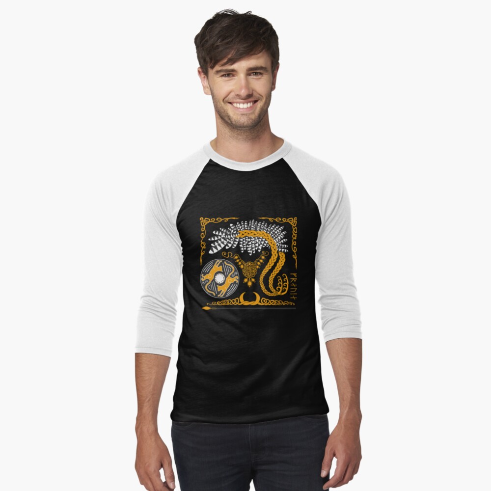 Item preview, Baseball ¾ Sleeve T-Shirt designed and sold by CorpseCafe.