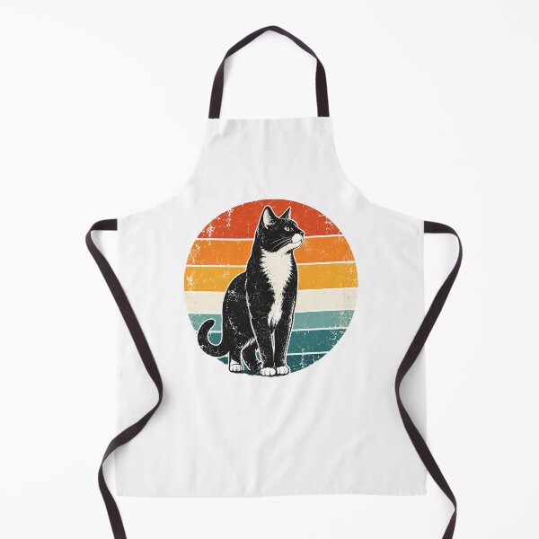 Item preview, Retro Sunset Tuxedo Cat designed and sold by vladvin.