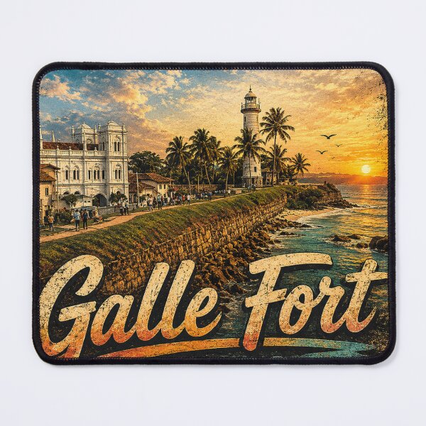 Item preview, Galle Fort Vibes – Vintage Coastal Lighthouse Sri Lanka T-Shirt Design designed and sold by GooniSL.